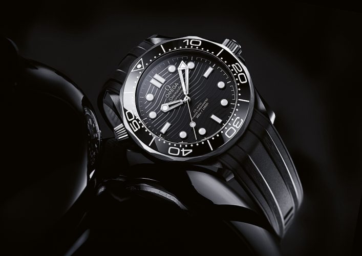 Migliore Qualità Falso Omega Seamaster Diver 300M In Ceramica Nera